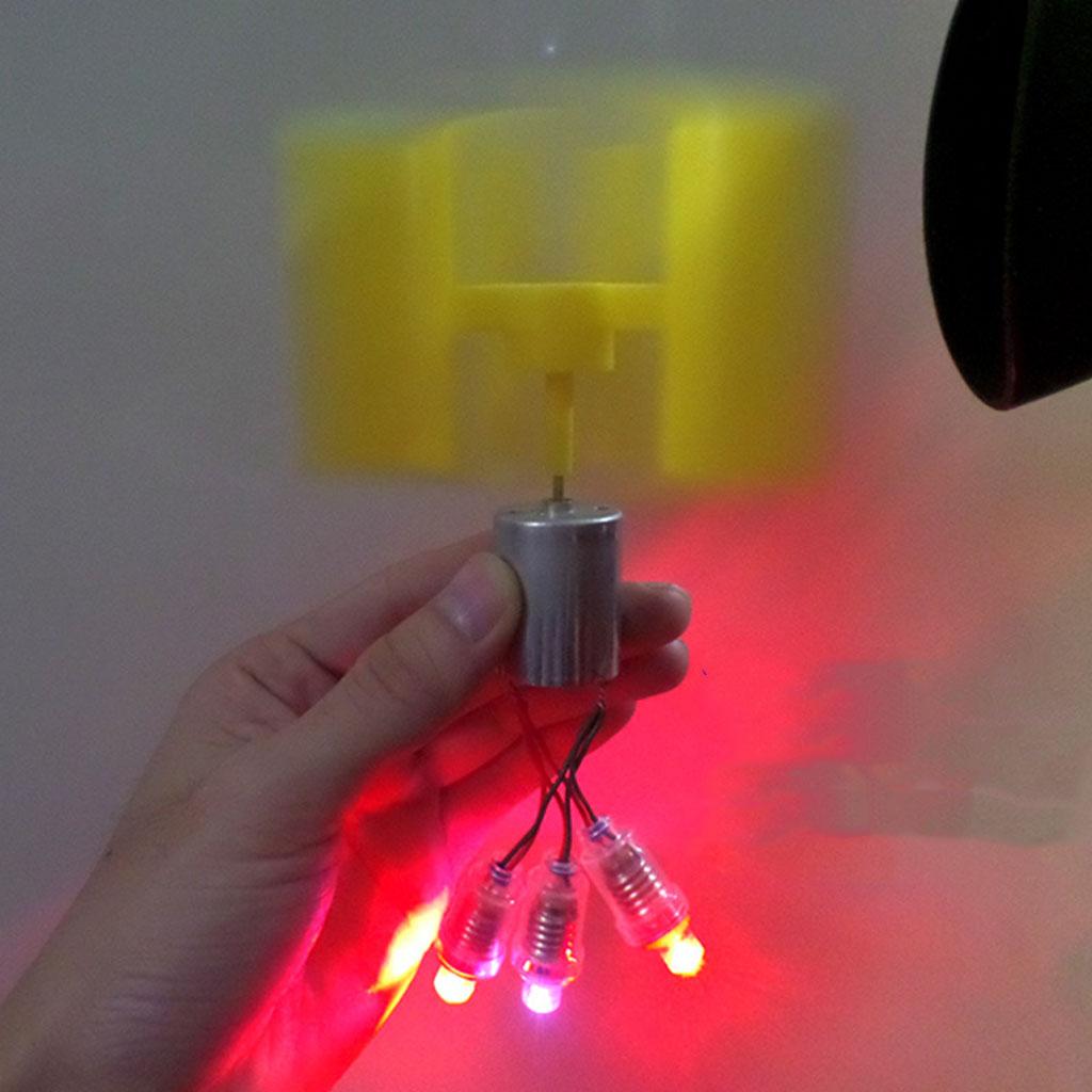 Маленький генератор с лопастями для DIY, развивающий у детей мелкую моторику и интересы, образовательный эксперимент