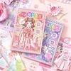 Scene Girl Dress-up Sticker DIY Little Girl Stickers Toy New Cartoon Sticker Book