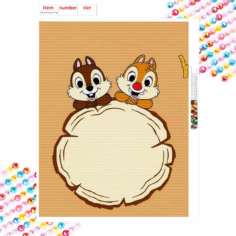 Disney Diamond Art Painting Chipmunk Home Wall Decor Crafts Adult/Beginner Gift Ideas Creative Home Decor