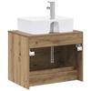 Bathroom Furniture Set Artisan Oak Engineered Wood
