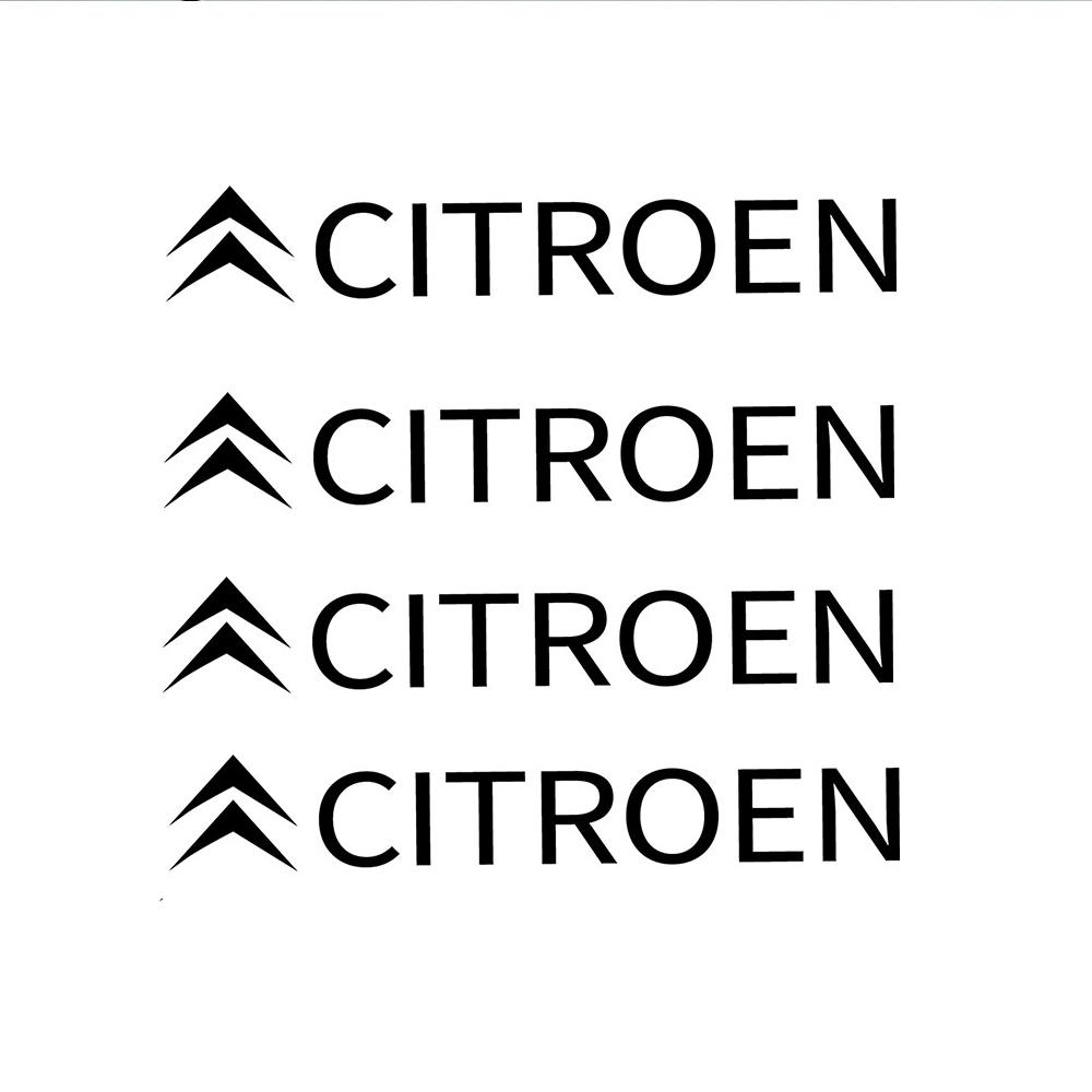 MGHK6 4pc Car Sticker Side Body Trunk Bumper Window Decoration Badge Decal For Citroen C1 C2 C3 C4 Picasso Berlingo C5 Aircross C4L C5