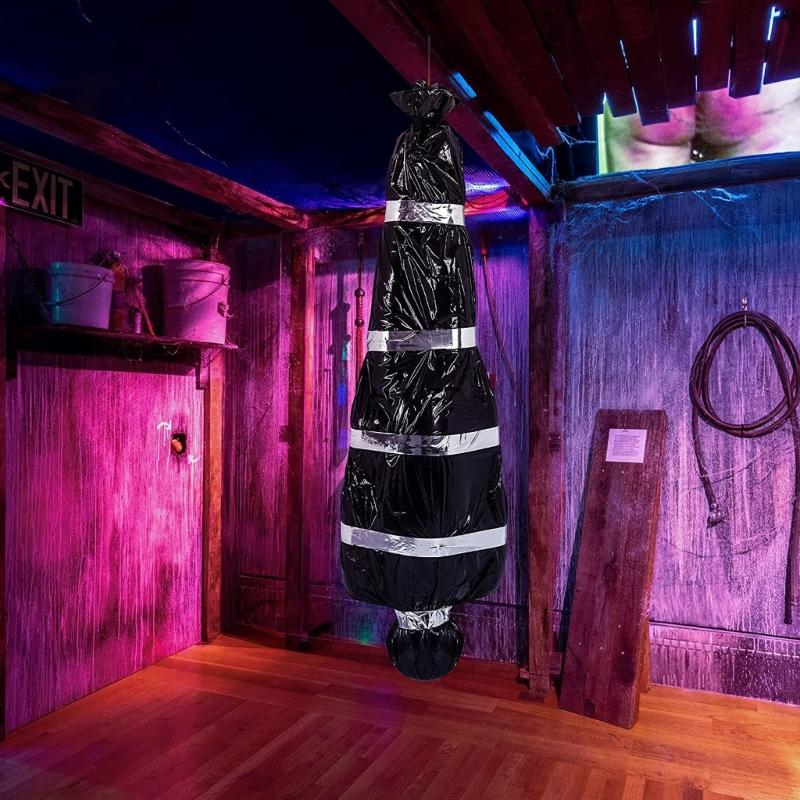 Halloween Scary Fake Corpse Realistic Dead Victim Props Halloween Decoration Outdoor Lawn Patio Halloween Decoration