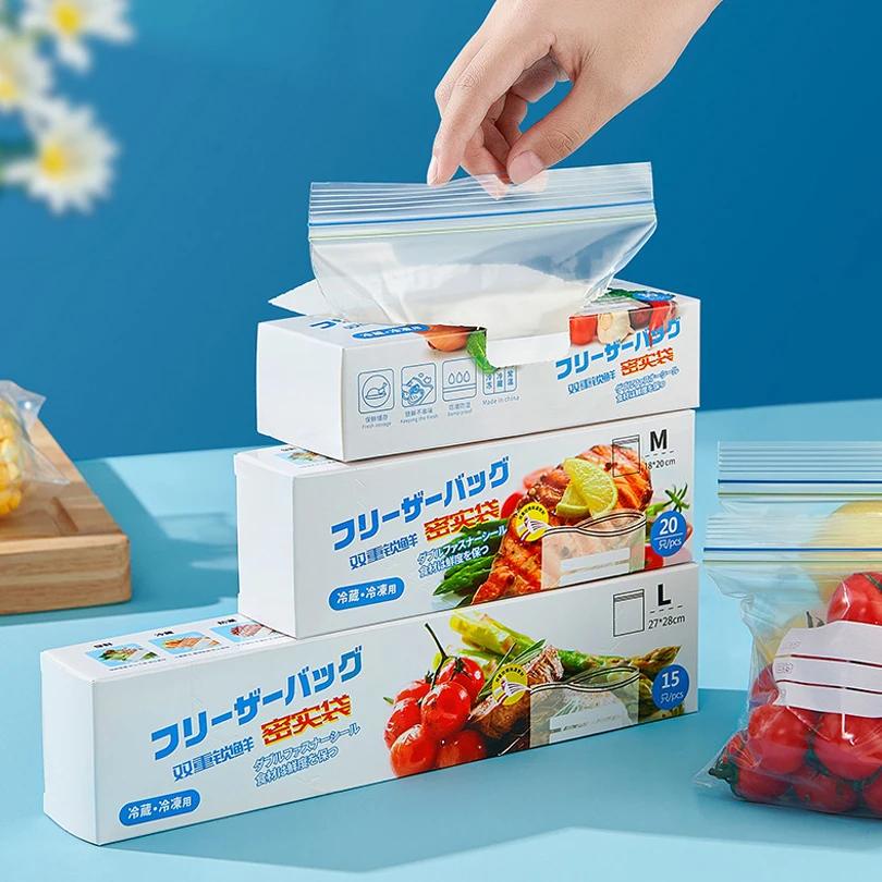 Box Sealed Household Food Bags, Vegetable Refrigerated Storage Bags