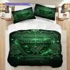 Unity Legacy Football Three-piece set (1 * duvet cover + 2 * pillowcase, without core) 2DFlat Bedding set Christmas birthday gift Soft and comfortable