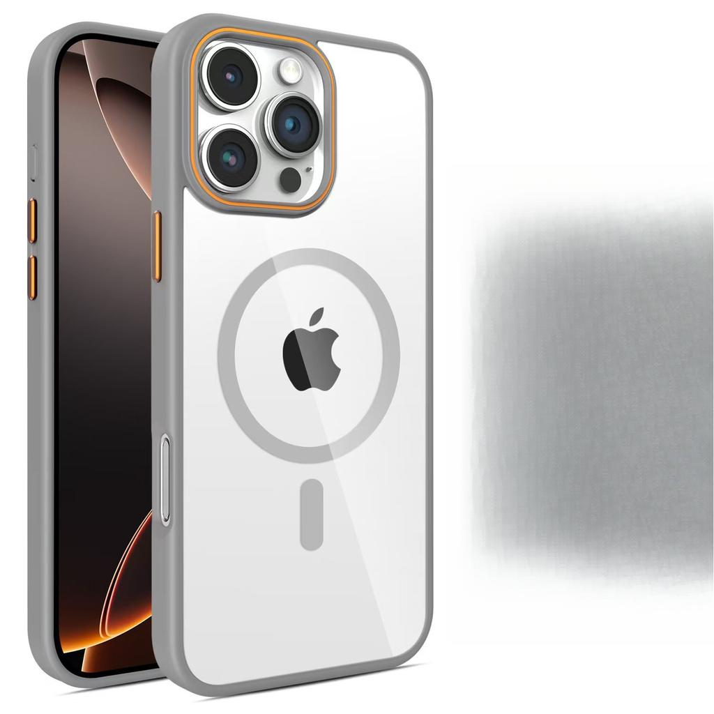 Подходит для Apple 16PRO Прозрачный чехол для телефона, Магнитный акриловый iPhone14 в тон