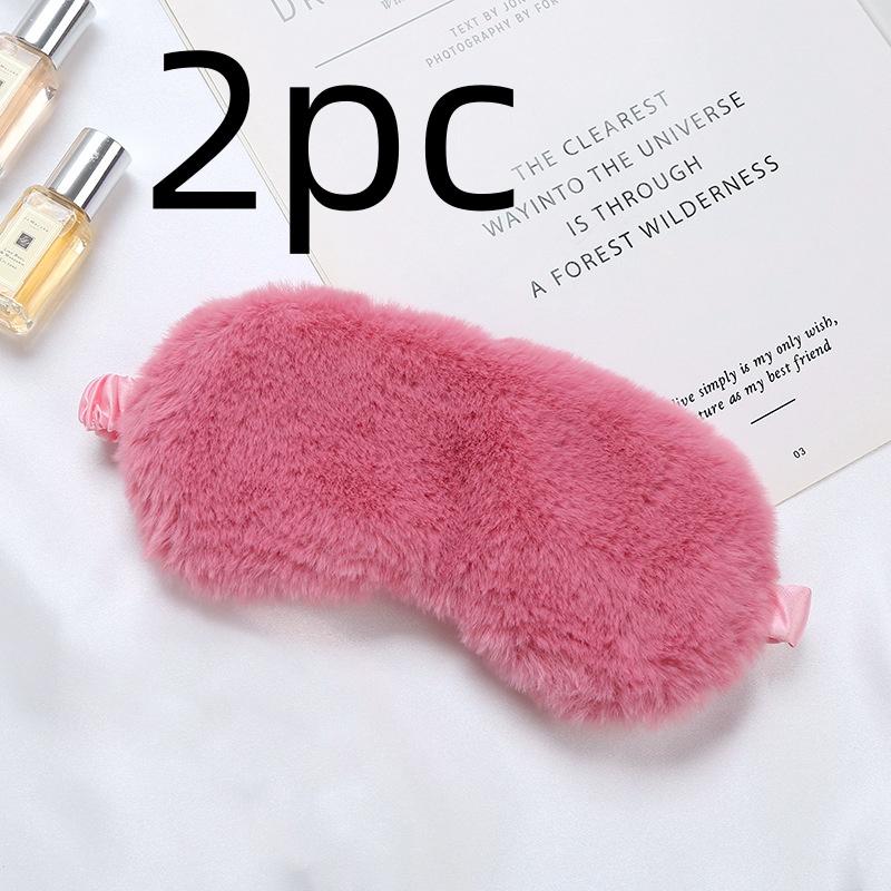 Шелковая маска для сна, милая мягкая, мохнатая, блокирующая свет, маска для сна, дорожная повязка для сна, домашняя ночная маска для сна, повязка на глаза для женщин и мужчин