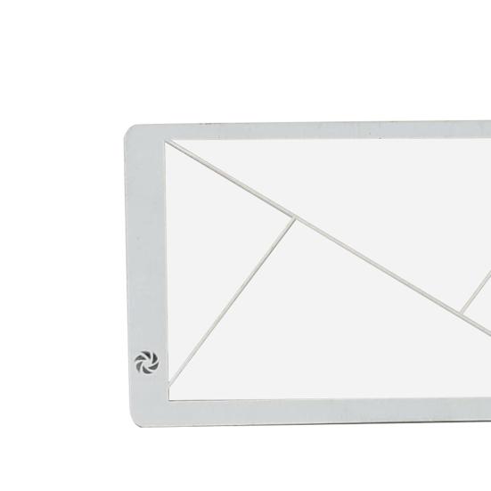 3Pcs Golden Ratio Viewfinder Ruler Fibonacci Rule of Thirds Composition Portable Clear Acrylic Photography Drawing Painting Ruler Card Positioning