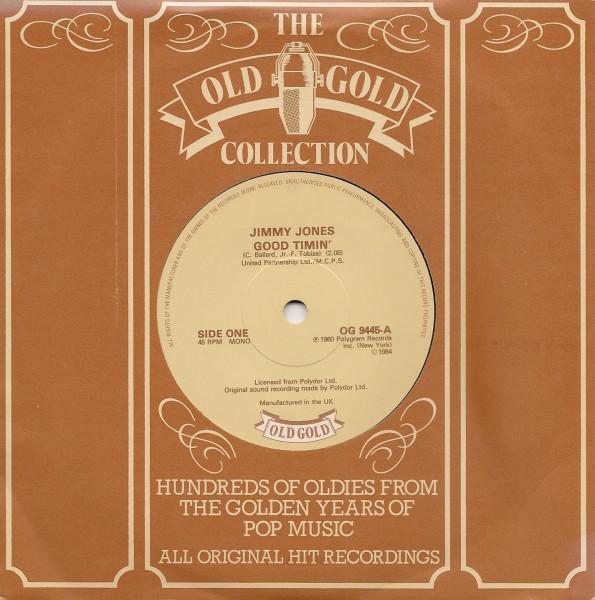 7inch Record JIMMY JONES - Good Timin' OG9445 Old Gold 1984 UK Soul/Funk Used
