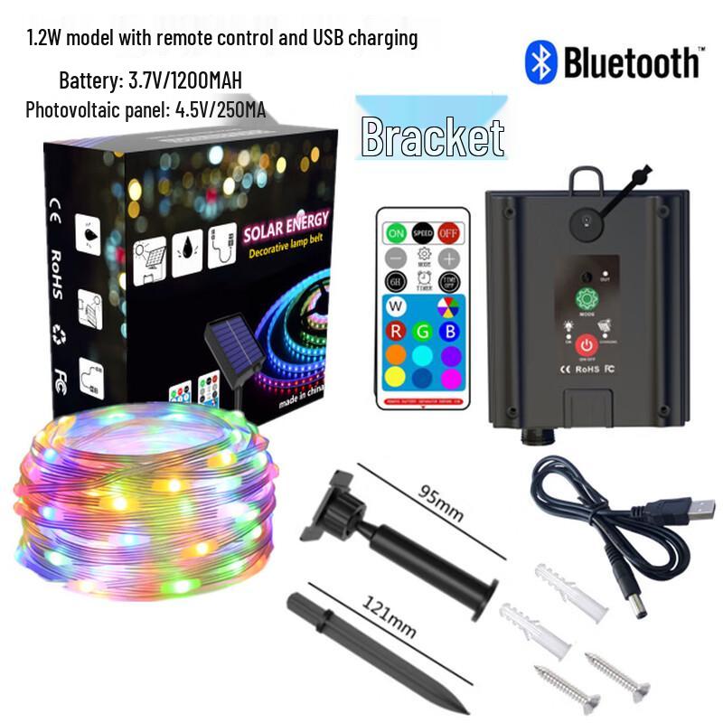 Nu Feng Солнечные Bluetooth RGB Светодиодные Гирлянды на Медной Проволоке
