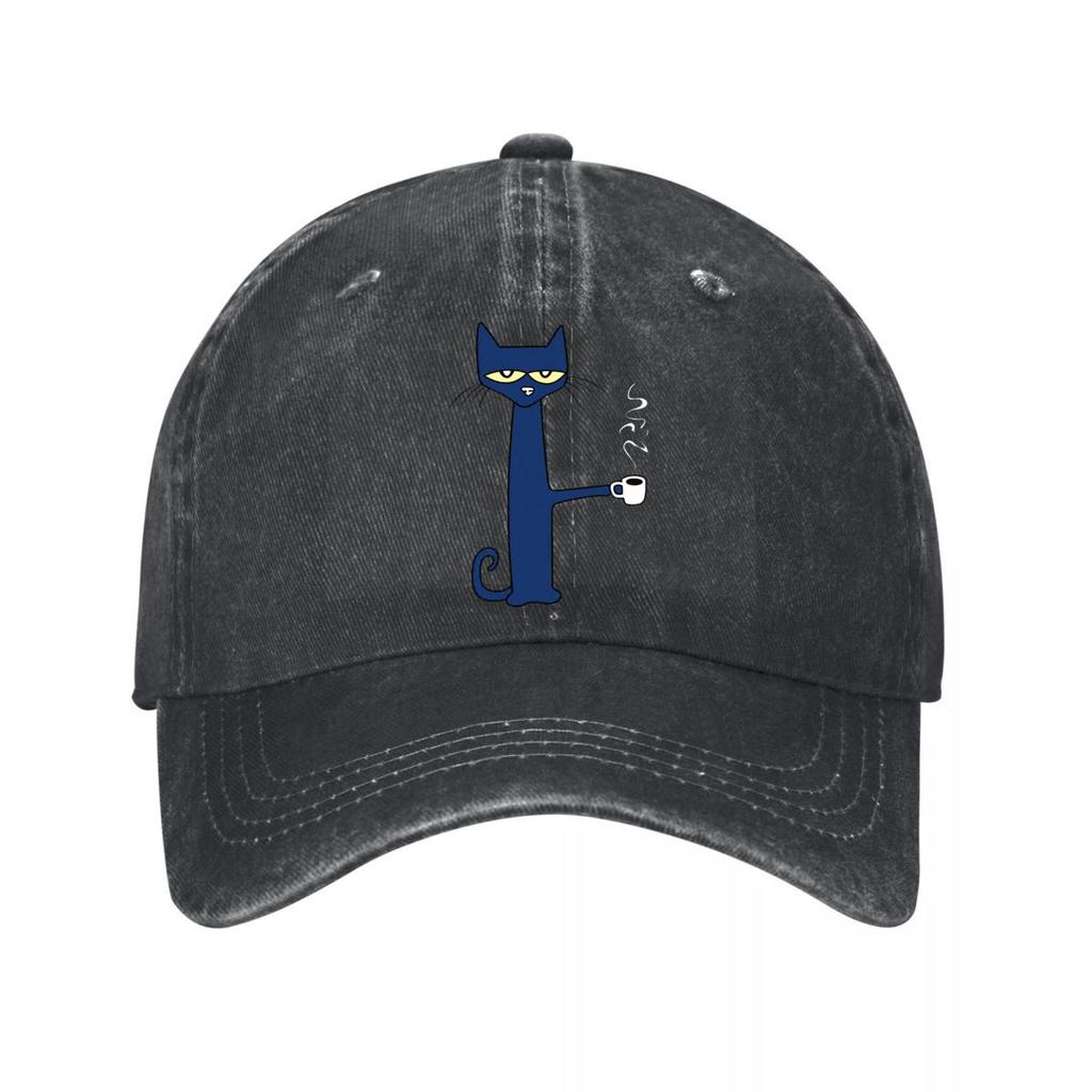 Cat Coffee Sweat Absorbing Are Machine Festivals Perf Washed Baseball Cap Outdoor For Womens Unisex FeUnisex