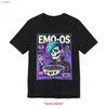 Футболка Emo Os Cereal Смешная Старшая Готика для Влюбленных Милый Альтернативный Стиль Фанаты винтаж Стиранный Топ Для Повседневной Носки с принтом