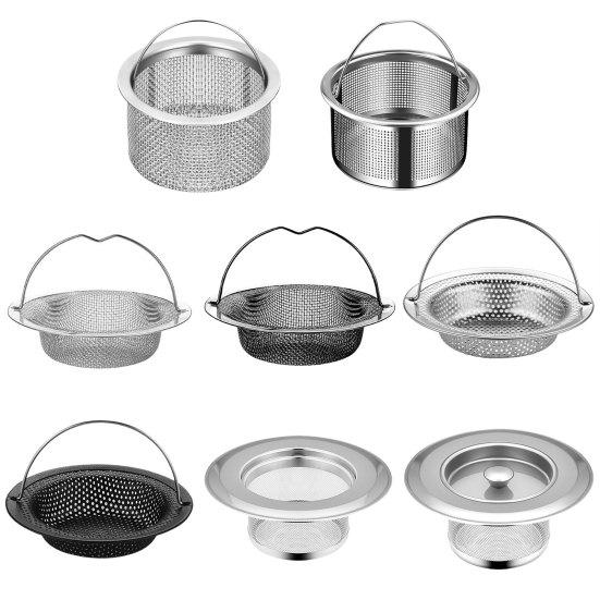 Уловитель отходов, легкий, безопасный, нержавеющий, сменный фильтр для кухонной мойки, сливная пробка