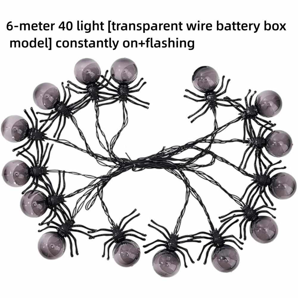 Halloween Themed LED Halloween String Lights Spider Shaped LED String Lights  Indoor Display