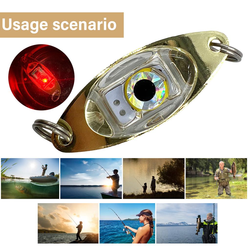 Рыболовные приманки Светодиодный ночник Светящаяся лампа Рыболовный глаз Приманка Световые блесны Приманки Подводный глаз Flasher