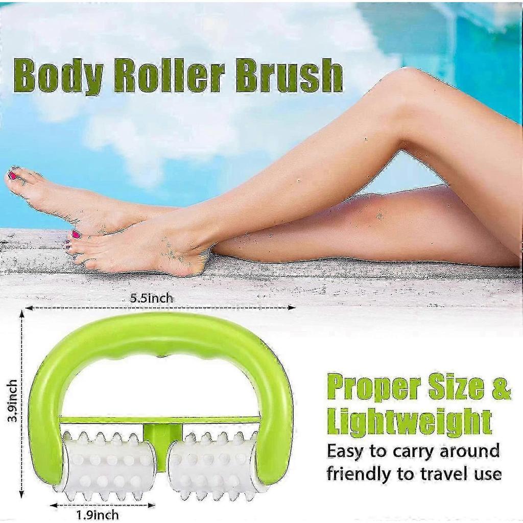 25-26 Anti-Cellulite Massage Roller - Wet and Dry Body Roller for Cellulite Reduction and Facial Massage