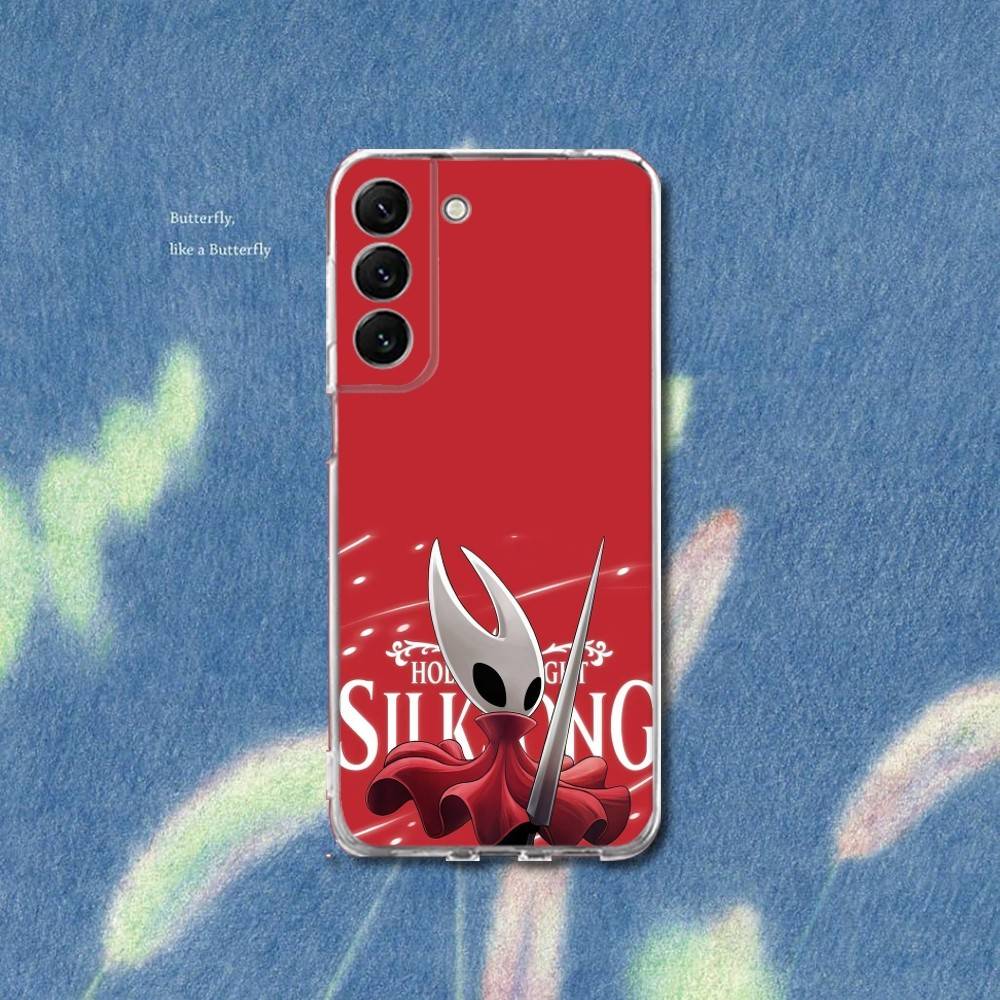 Silksong H-Hollow K-Knight Phone Case Silicone For Samsung S30,S23,21,22,20 Ultra,S20 FE lite,S10,9,PIus Note20ultra Cover Clear