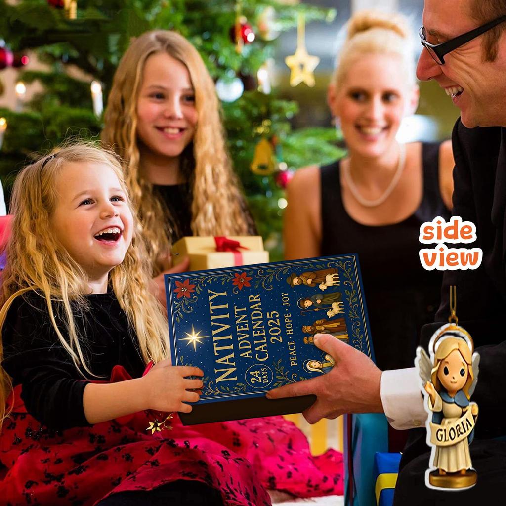 Новый Рождественский Адвент-календарь 24 шт. Календарь обратного отсчета Слепая коробка к Рождеству Иисуса Домашние принадлежности для украшения рождественской елки 2025