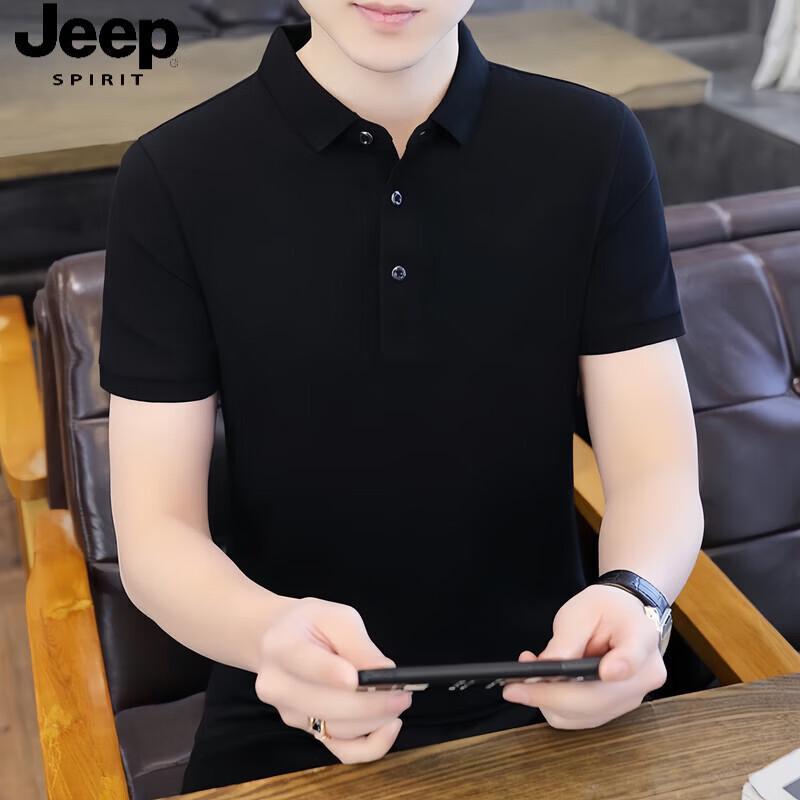 Мужская летняя свободная рубашка-поло JEEP SPIRIT в стиле business casual