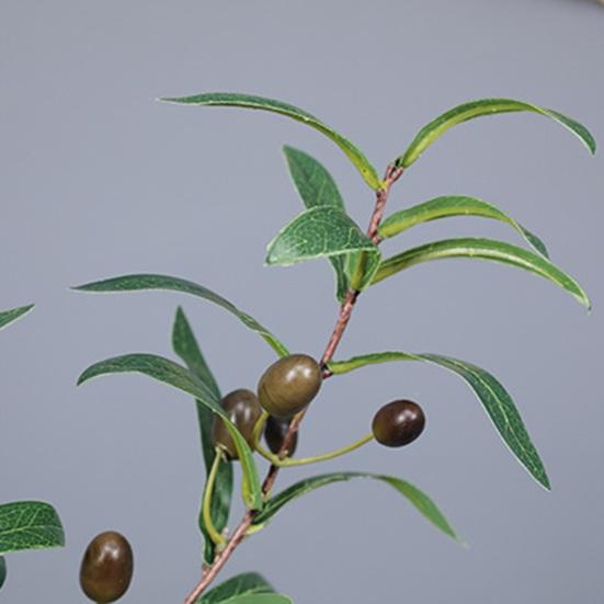 Имитация растения, не выцветающая, сделай сам, легкий уход, привлекательная, 4 раздвоенная искусственная оливковая ветвь с фруктами, сувениры для вечеринки