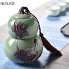 Chinese Ceramic Tea Cans Creative Tea Set Tea Set Travel Portable Sealing Cans Household Tea Set Accessories NLSLASI