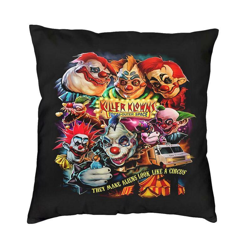 Horror Movie Killer Klowns From Outer Space Pillow Covers Home Decor Kawaii Outdoor Cushions Square Pillowcase