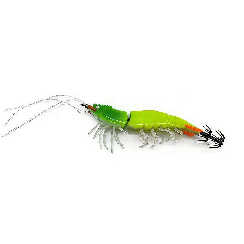 Artificial Shrimp Lure Squid Hook Squid Jig Umbrella Hook Luminous UV Fishing Prawn Lure Saltwater Shrimp Lures