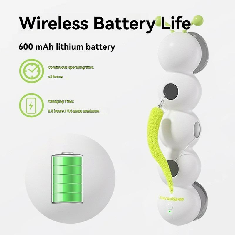 Электрическая игрушка для кошек в форме гусеницы, умный гаджет для самостоятельного развлечения и снятия скуки, дразнилка для кошек