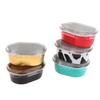 10Pcs Aluminum Foil Baking Cup Heat Resistant Cake Cups Mold With Lid Cupcake