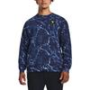 Under Armour Свитшот Project Rock Rival с принтом из флиса Crew, мужские свитшоты Midnight-Deep-Blue 1380119-410