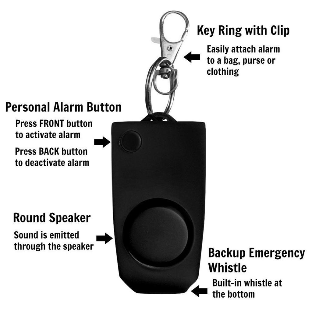 Anti-rape Self Mujer Defensa Personal Safety Alarm Security Wolf Auto Alarme Whistle 130dB Loud Sound Alert Keychain