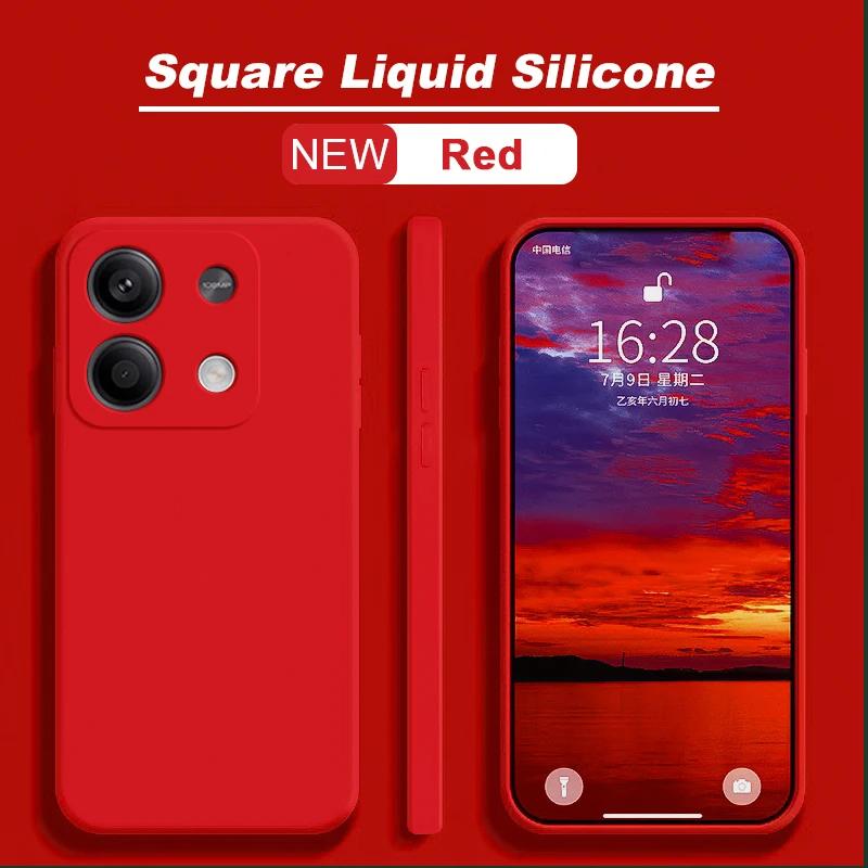 Чехол для Redmi Note 13 Pro 4G, жидкий силиконовый мягкий чехол из ТПУ для Xiaomi Redmi Note 13 Note13pro Plus Note13 Pro 5G, чехол для телефона