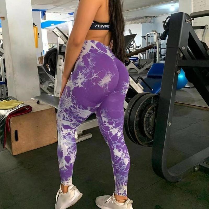 Женские бесшовные леггинсы для йоги с высокой талией, сексуальные модные леггинсы для фитнеса и бега, подъемные ягодицы, велосипедные леггинсы