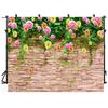 Flower Backdrop Curtain Floral 3D Wedding Birthday Party Background Props