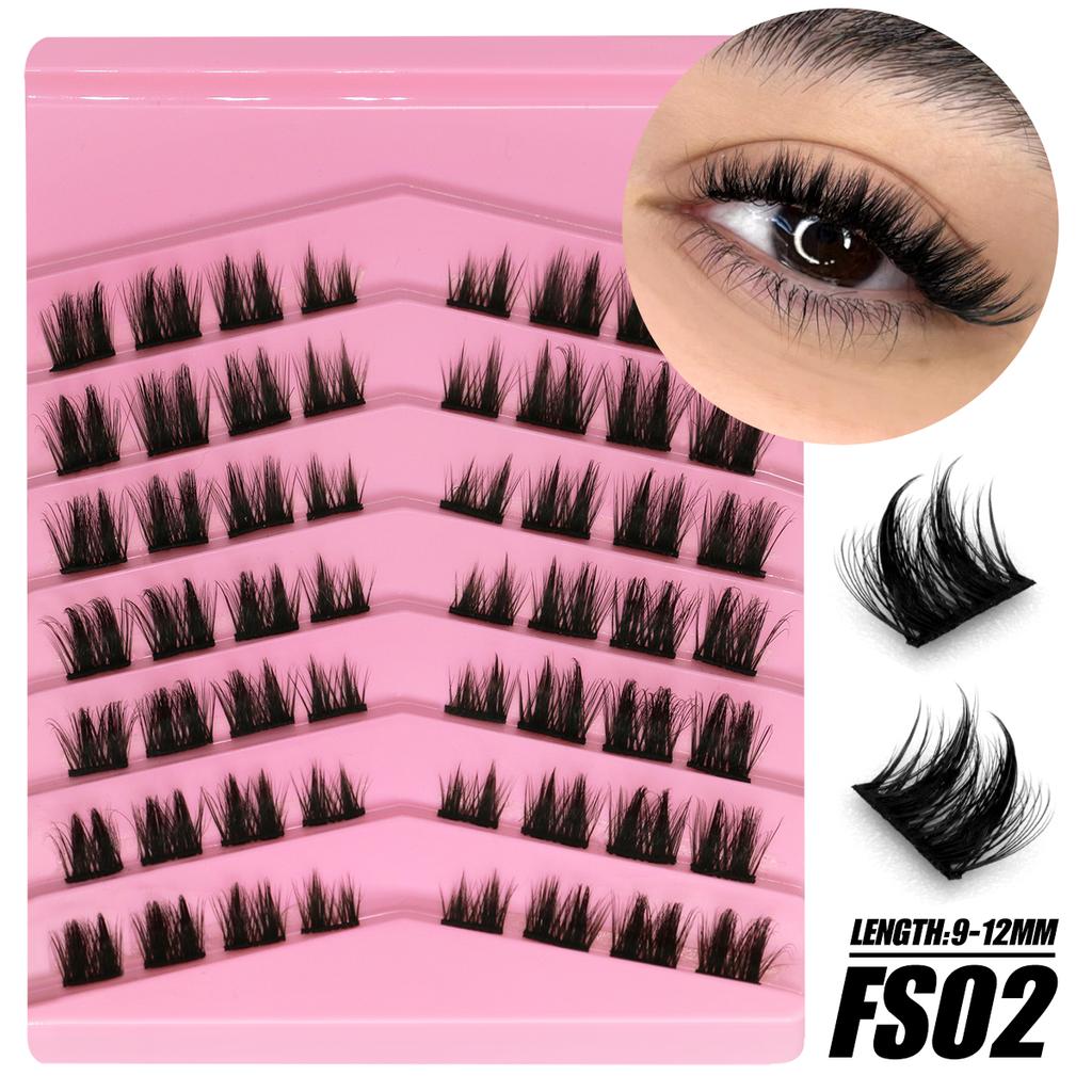 Кластеры ресниц DIY Наращивание ресниц Индивидуальные кластеры ресниц Натуральный длинный объем Смешанный лоток Набор кластеров ресниц