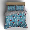 Sharks amidst waves. Bedding Duvet cover sets Duvet covers Pillowcases gifts (1 * Duvet Cover 2 * Pillowcases, without duvet insert)