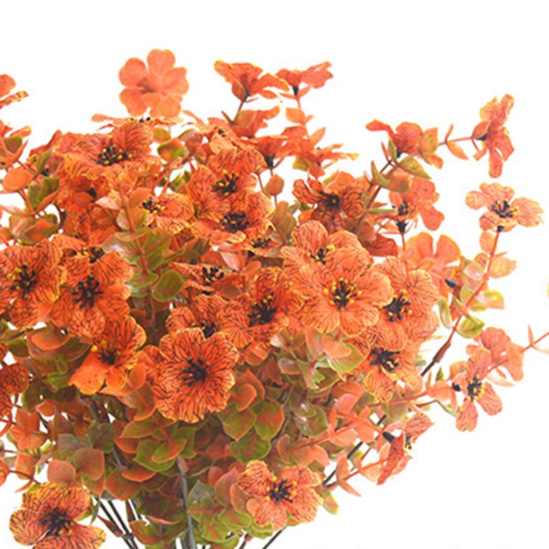 Оранжево-красный Лавандовый Фиолетовый Персидский Лист Орхидея 7 Вилочный Эвкалипт Дикая Горная Хризантема