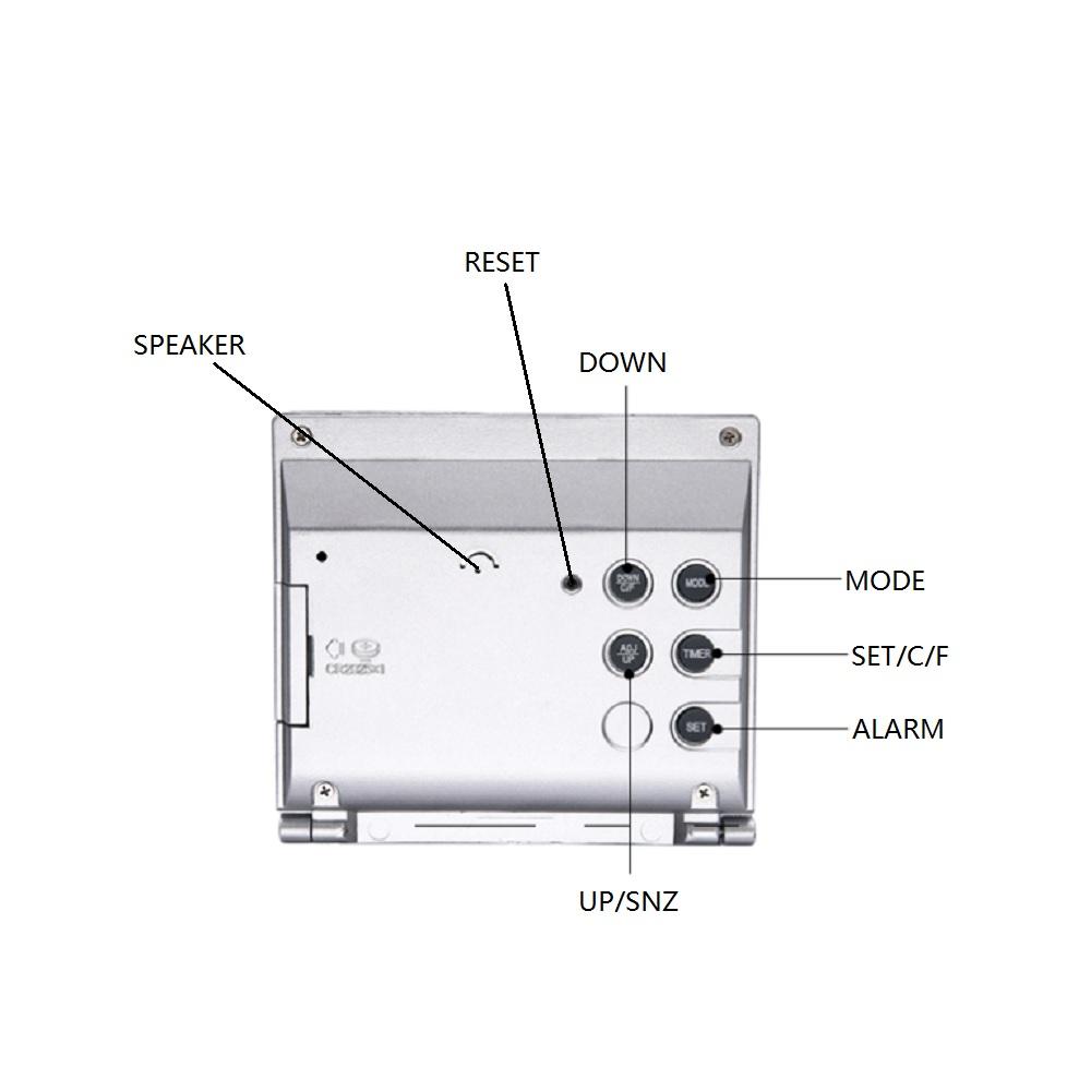 Новый цифровой дорожный будильник складной температура ЖК-часы компактный настольный таймер