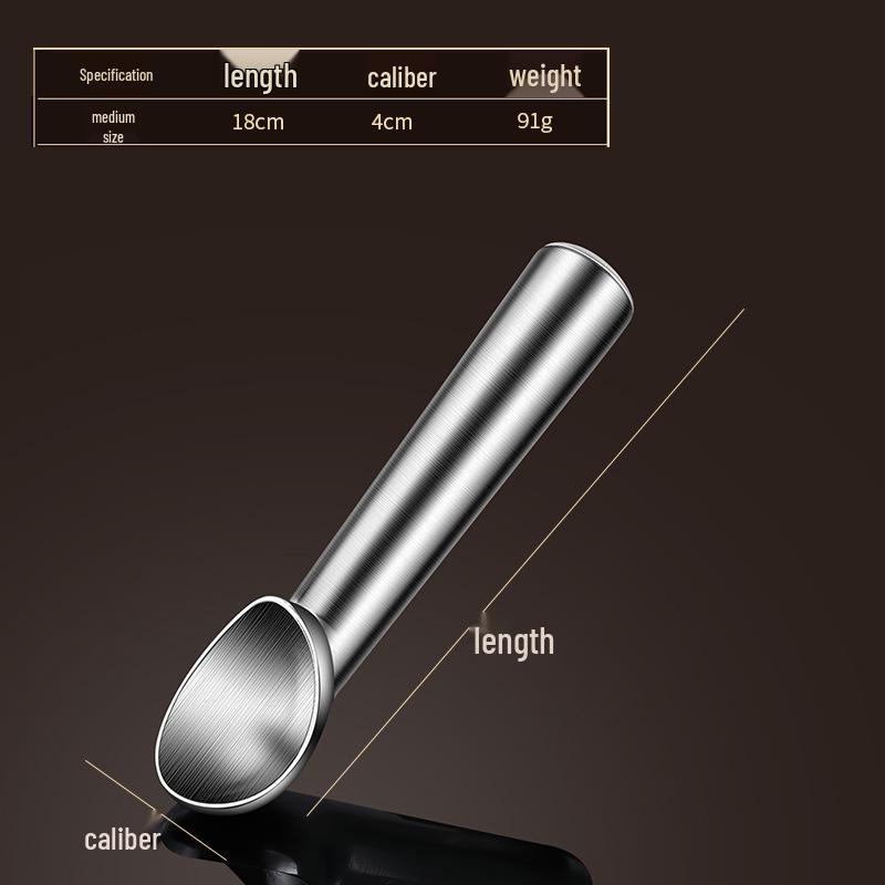 Stainless Steel Ice Cream Scoop and Dessert Spoon