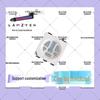 Высокояркие фиолетовые УФ SMD светодиодные ламповые бусины 5050/5054