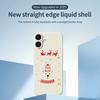 For iPhone 17 Case Bear Pattern Printing Straight Edge TPU Phone Back Cover