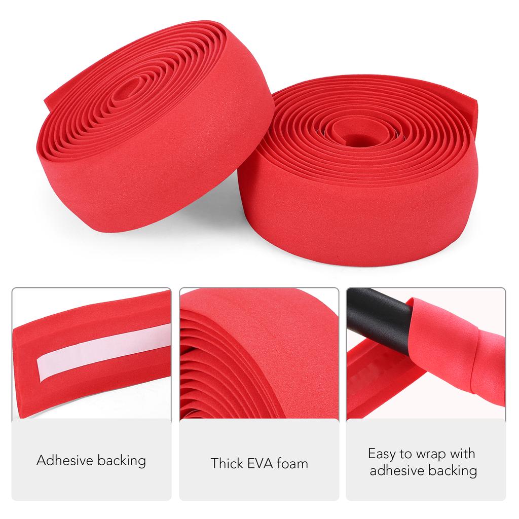 2 шт. ленты на руль велосипеда, мягкая лента на руль шоссейного велосипеда, дышащая нескользящая лента для велосипедного руля