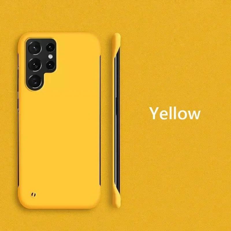 Безрамочный Тонкий Жесткий Чехол-Накладка Skin На Для Samsung Galaxy S25 S23 FE S24 Ultra S21 FE S22 Plus 5G Ударопрочный Fundas Coque