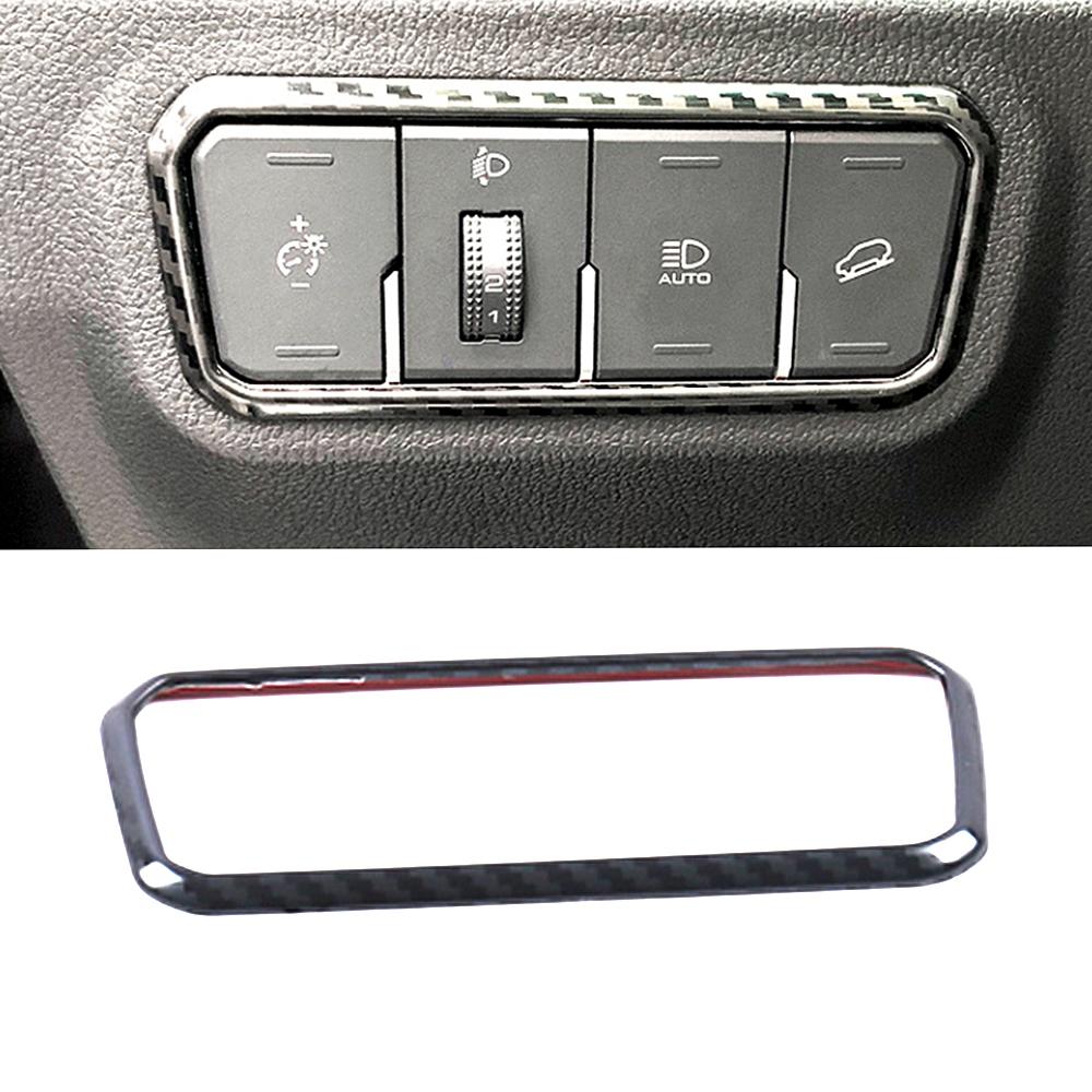 Для Haval F7 F7X 2018-2024 карбоновый цветной переключатель передач, кнопка стеклоподъемника, фара, розетка переменного тока, вентиляционное отверстие, ящик для хранения, наклейка на отделку