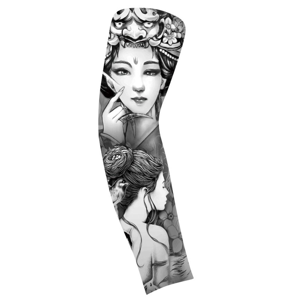 Цветочный узор на рукаве для мужчин солнцезащитный чехол дышащий солнцезащитный чехол для мужчин/женщин