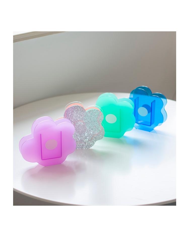 Modern Stone Cloud Shaped Transparent Acrylic Flower Vase Contemporary Decor for Home Office and Wedding