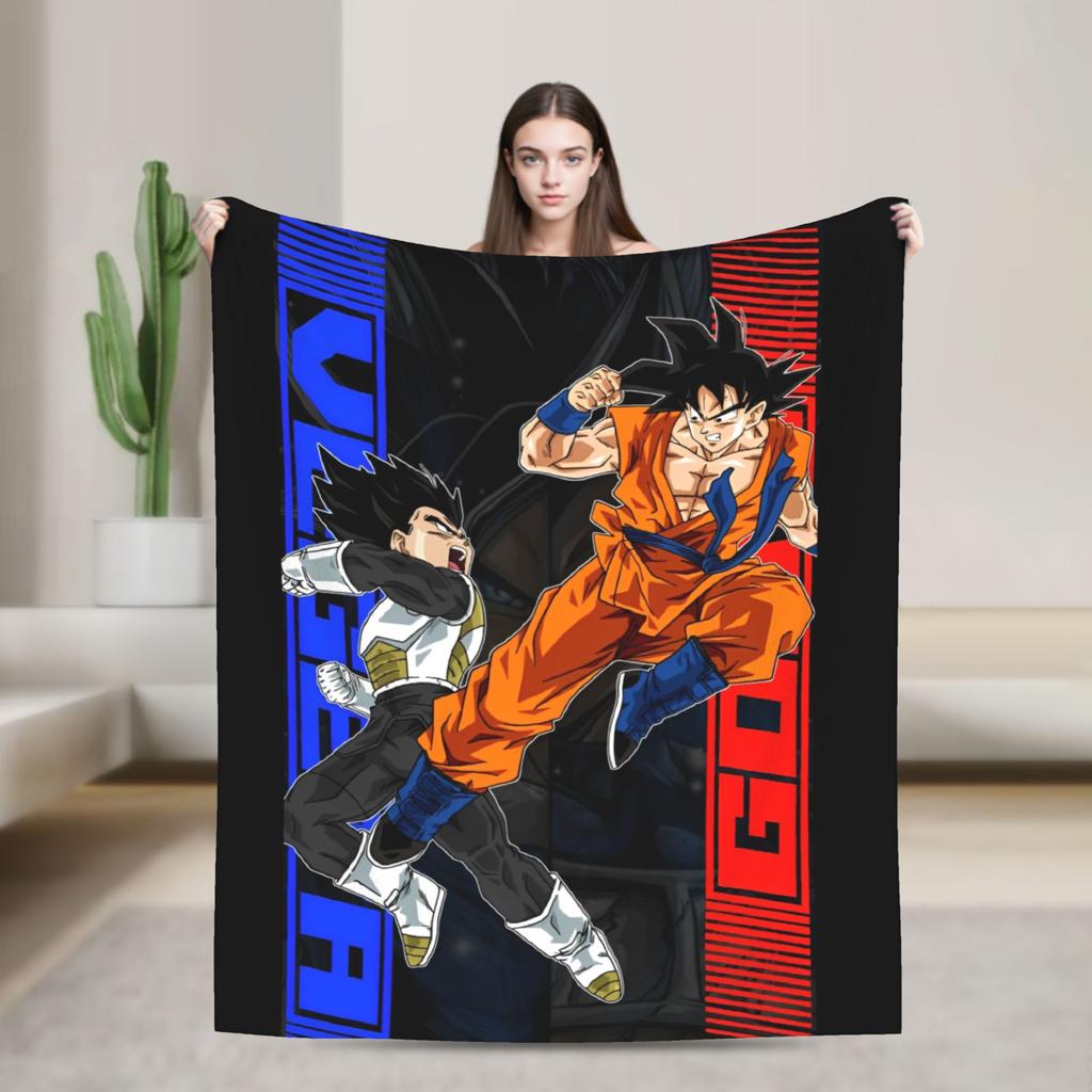 DBZ Японское Аниме Вязаное Одеяло Коралловый Флис Плюшевое Мягкое Плед для Дома Дивана Кровати Коврик
