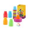 Kids Cup Stacking Game Competitive Educational Colorful Interactive Stacking Cups Speed Training Game