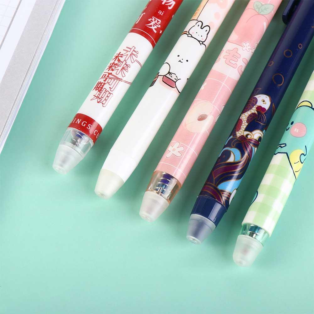 School Supplies 0.5mm Blue Washable Handle for Kids Erasable Pen Student Pen Press Pen Gel Pens