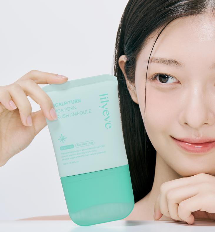 Lilyeve Scalptern Cica PDRN Щетка от выпадения волос Охлаждающая ампула 100 мл