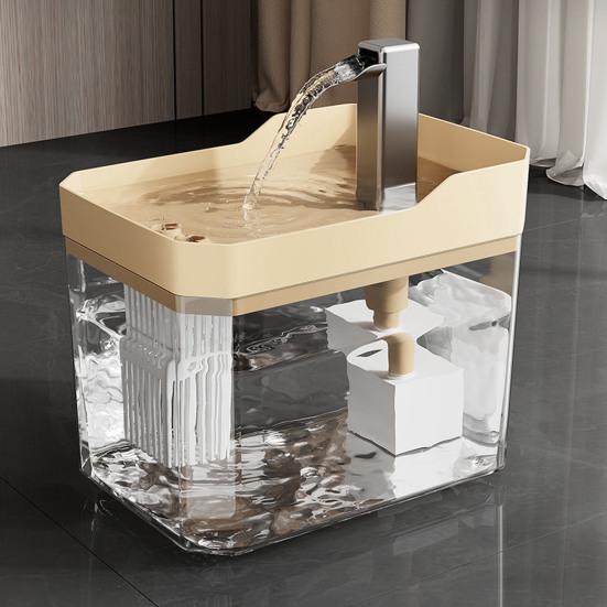 1,5 л прозрачный фонтанчик для домашних животных автоматический диспенсер для питья кошек с 3 фильтрующими губками электрическая миска для домашних кошек и собак